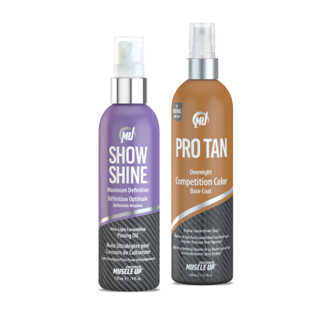 Pro Tan Overnight Competition Color + Pro Tan Show Shine® Ultra-Light Posing Oil - FEN sport nutrition