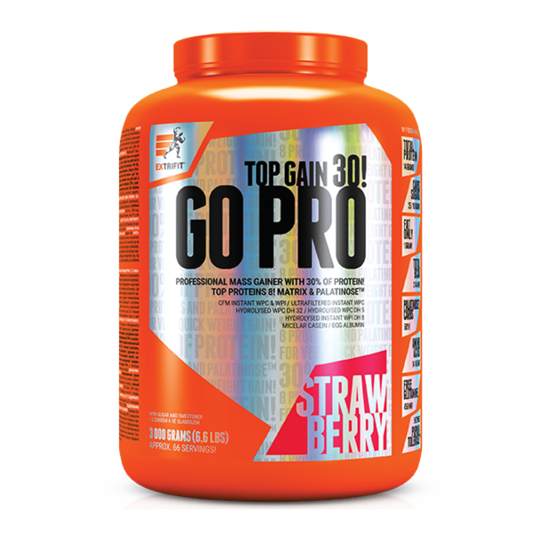 Extrifit GO PRO 30 3000 g Kokteilis masės auginimui