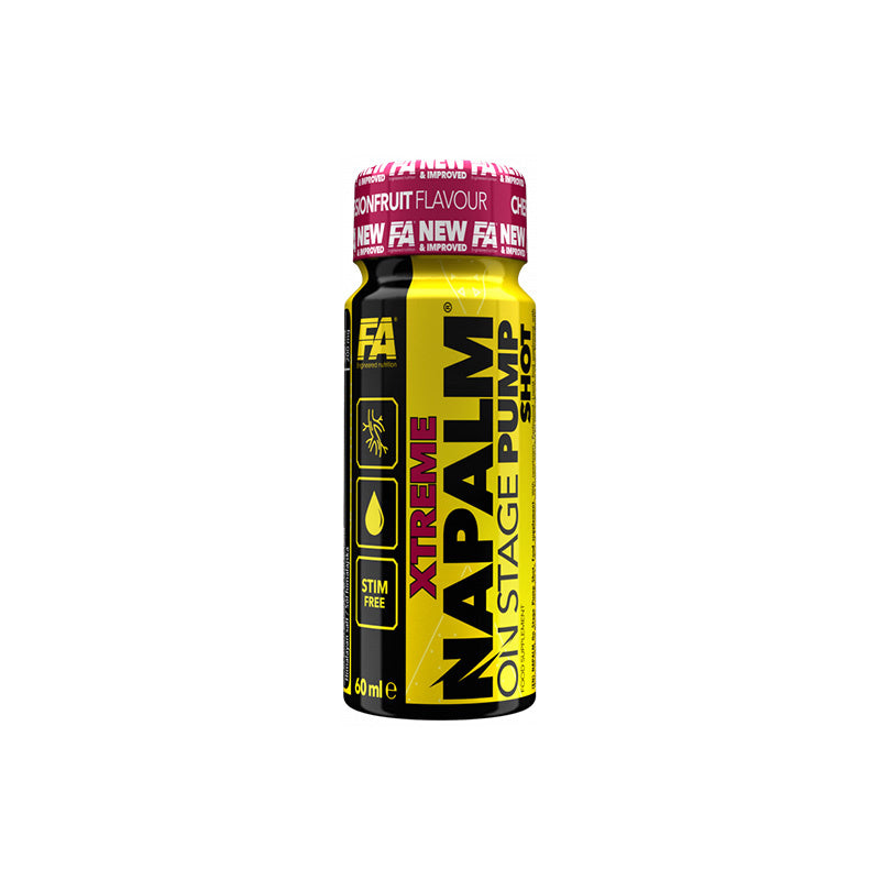 FA Napal Extreme on stage pump shot 60 ml (prieštreniruotinis produktas) - FEN sport nutrition