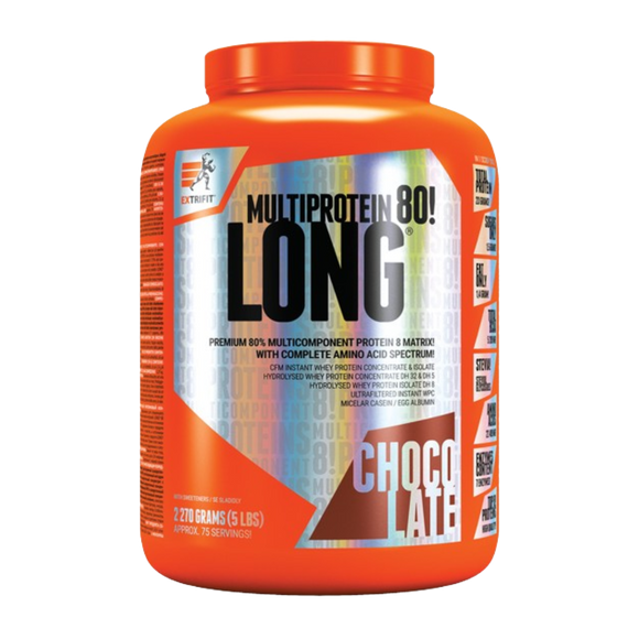 Extrifit LONG® 80 - MULTIPROTEIN 2270 g (proteinový koktejl)