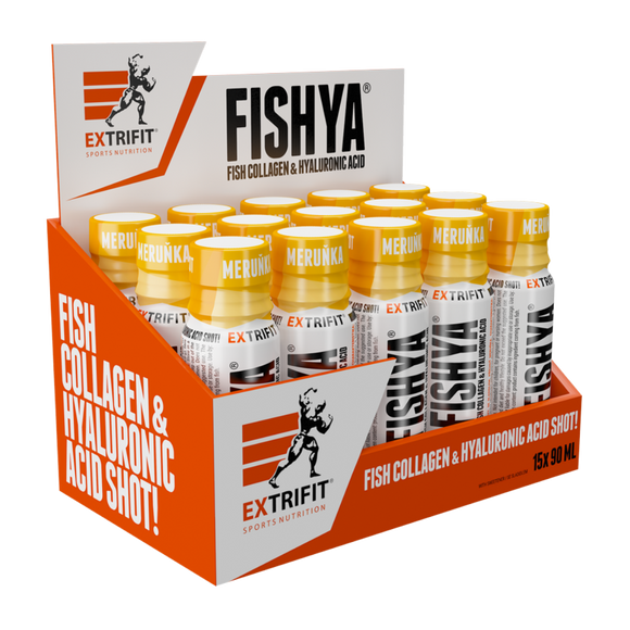 Extrifit SHOT FISHYA® Hyaluronsyra + marin kollagen 15 stycken 90 ml