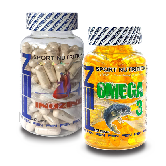 FEN Omega 3 + FEN Inosine + Rauta (sarja lisäravinteita sydämelle)