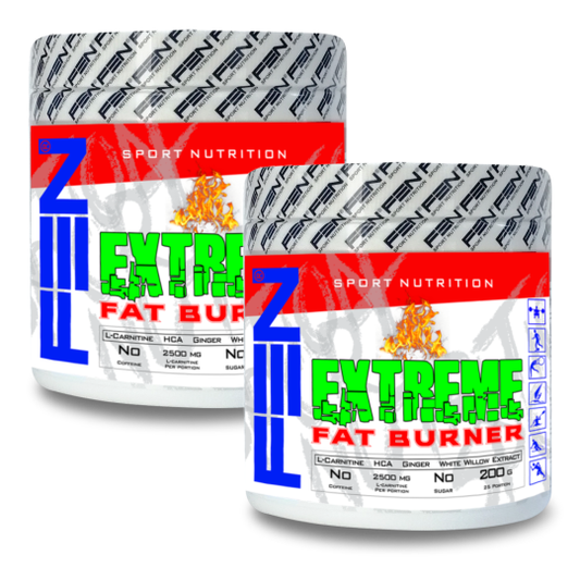 FEN Extreme Fat Burner 200 g + 200 g. (Dvi pakuotės riebalų degintojas be kofeino - FEN sport nutrition