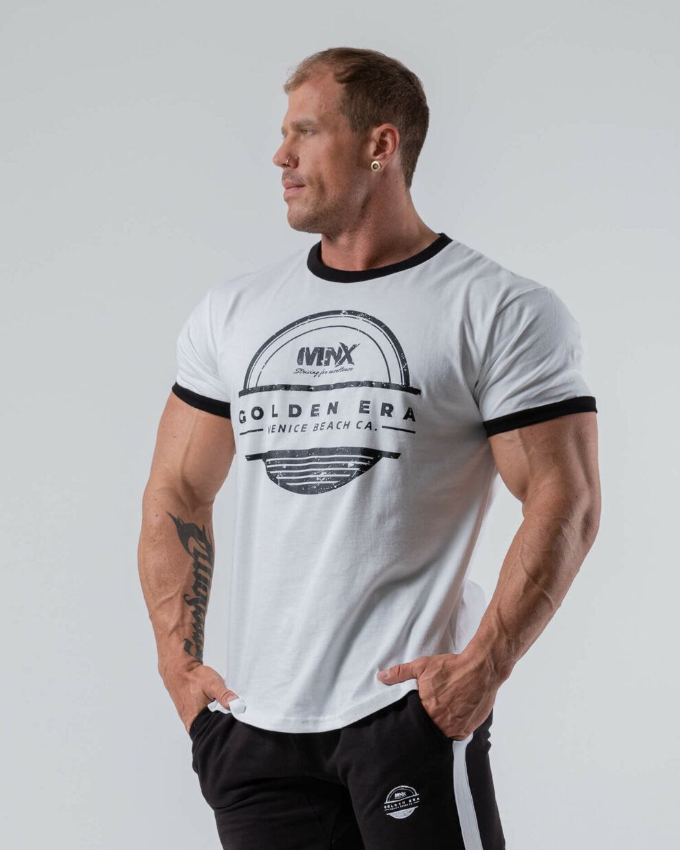 MNX classic T-shirts Golden Era White - FEN sport nutrition