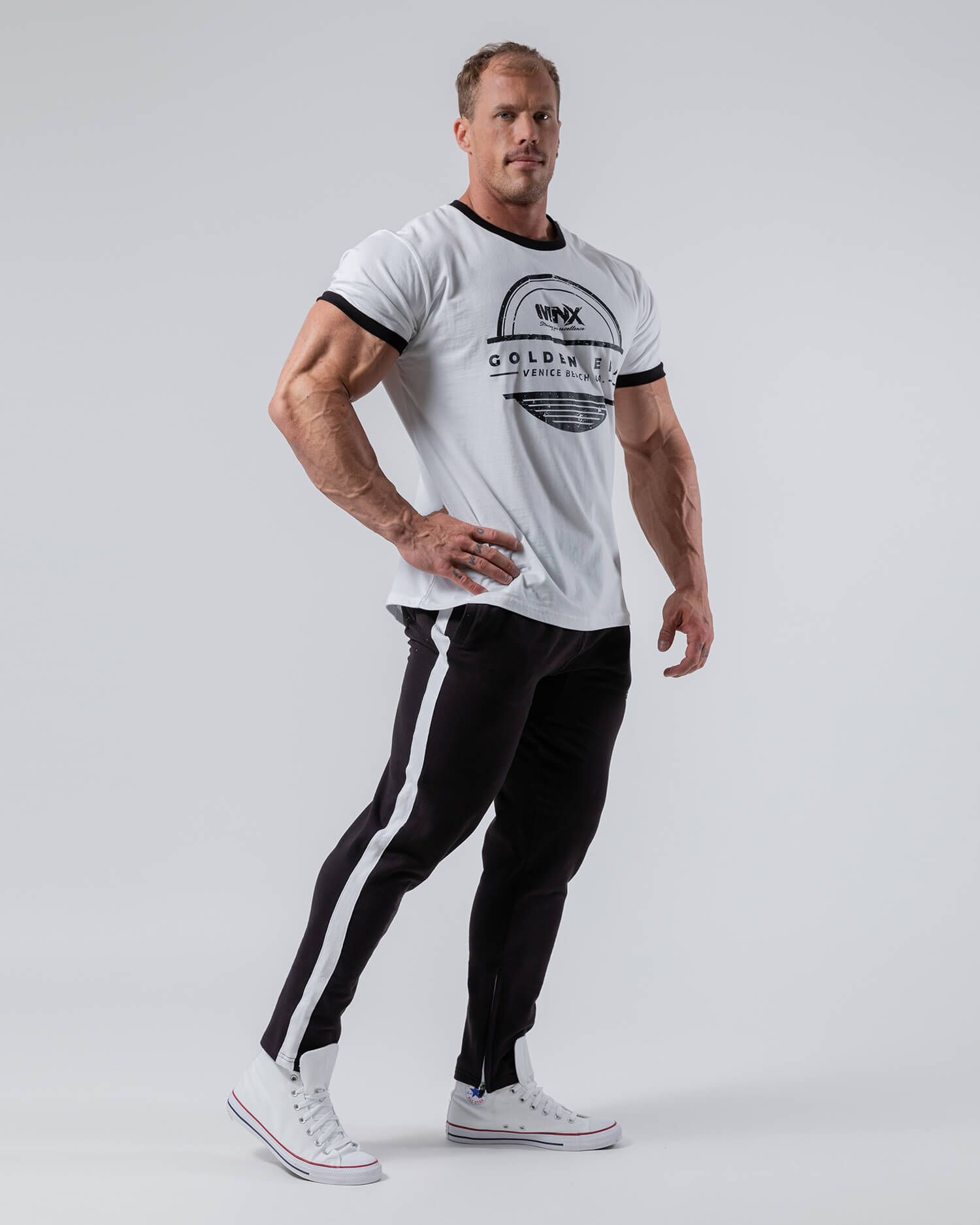 MNX classic T-shirts Golden Era White - FEN sport nutrition