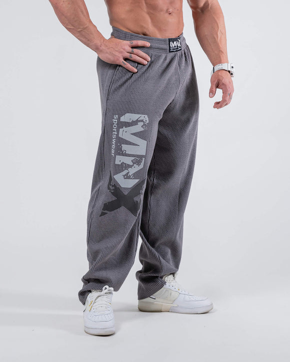 MNX žebrované kalhoty kladivo, šedá