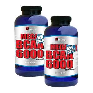 Mega BCAA 6000 160 cilne. 1+1 (BCAA aminoskābes)