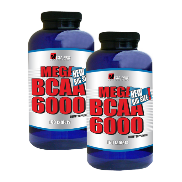 Mega BCAA 6000 160 zavihek. 1+1 (aminokisline BCAA)