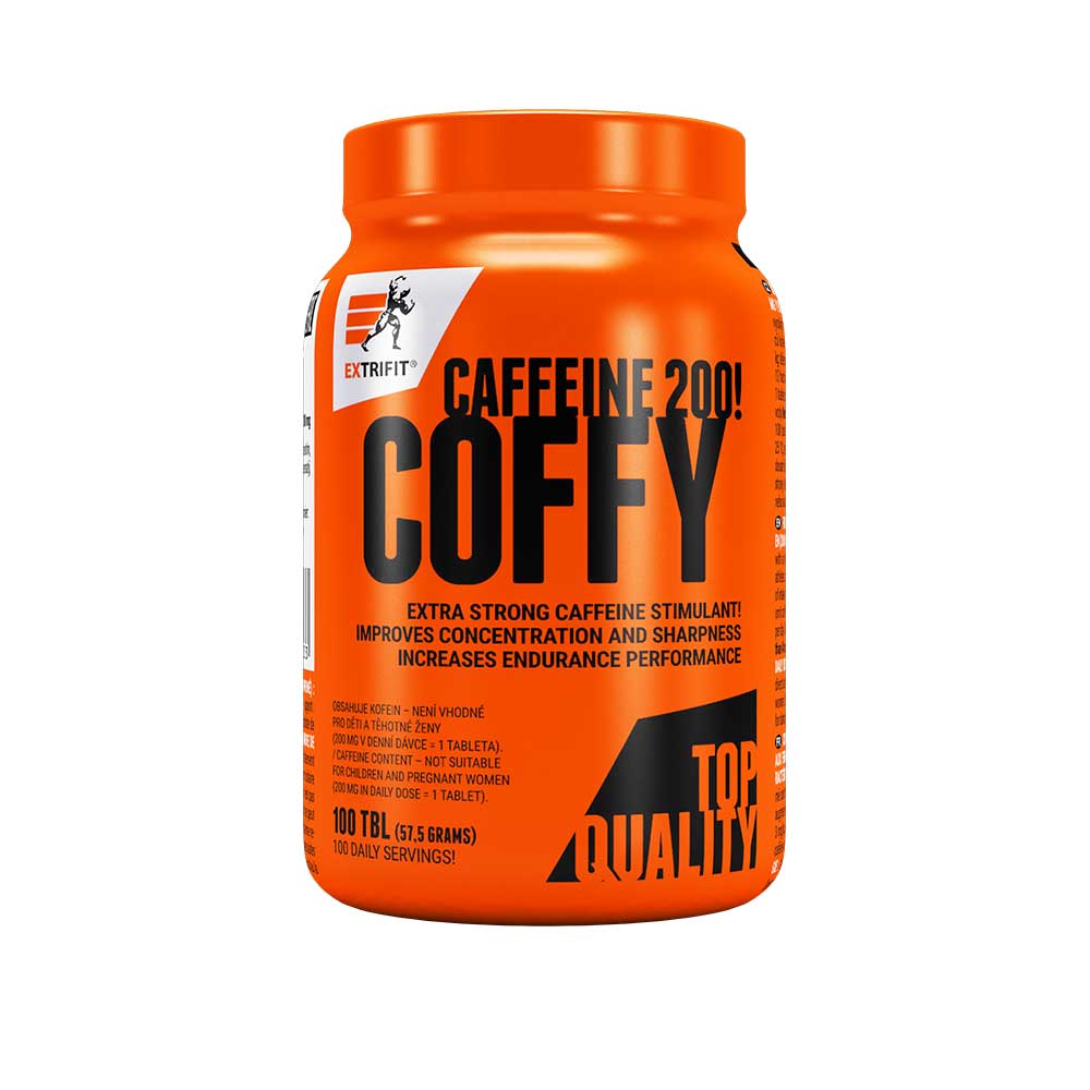 Maisto papildas Caffeine 200 mg bevandenis kofeinas tabletėmis