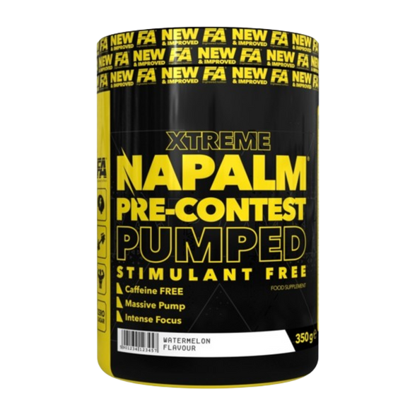 Napalm pre-contes pumpade stimulerande fria 350 g (före träning utan koffein)