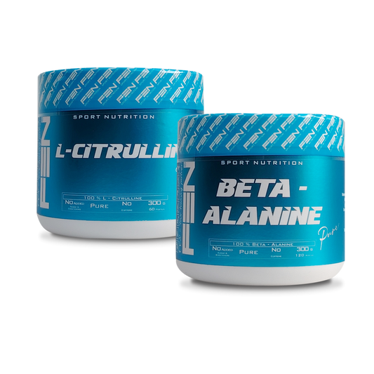Rinkininys efektyviai treniruotei Citrulline pure + Beta Alanine pure