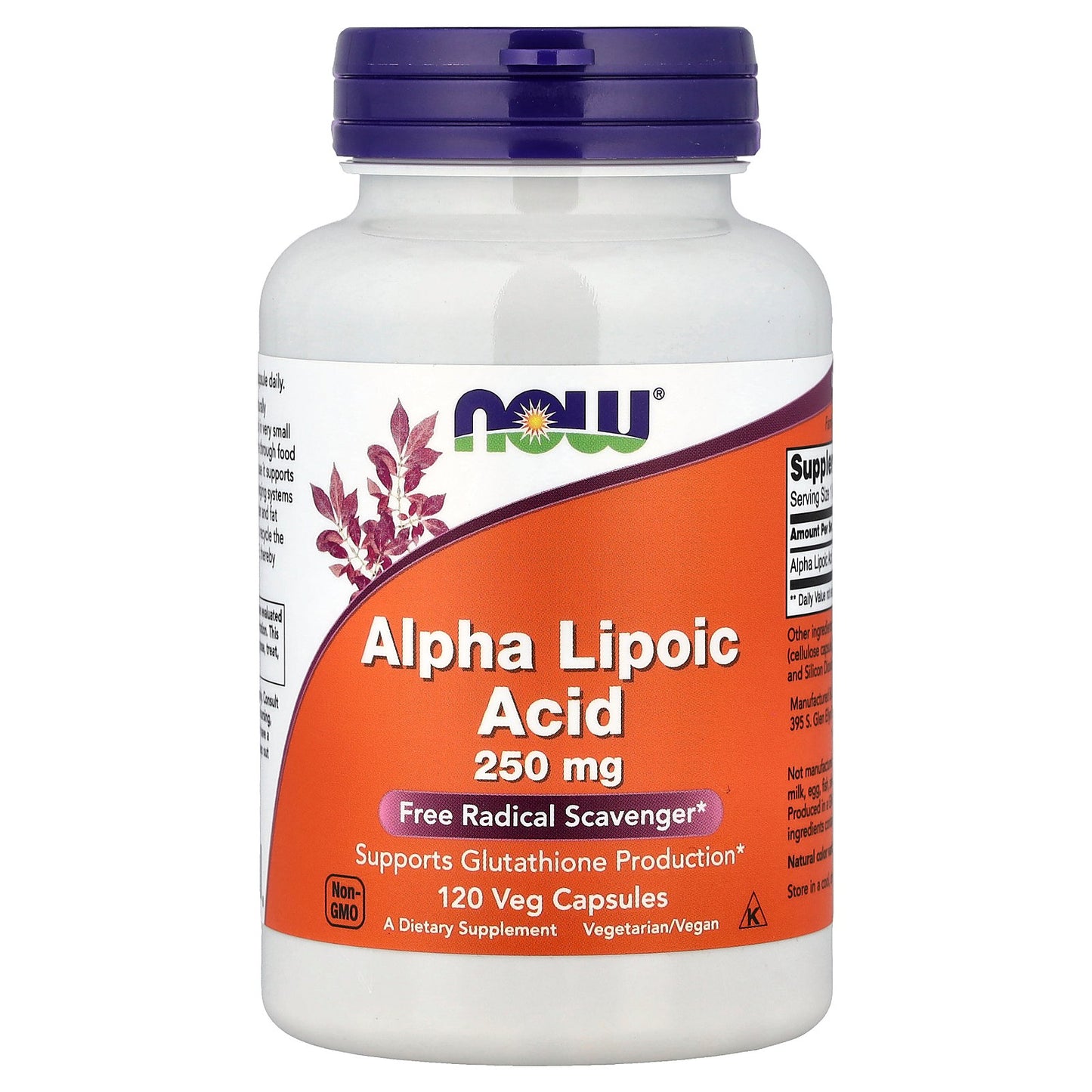 NOW Foods Alpha Lipoic Acid 250 mg - 120 kapsulės