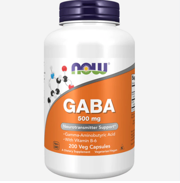 Now Gaba 500mg with B6 - 200 Kaps (vegan kaps.)