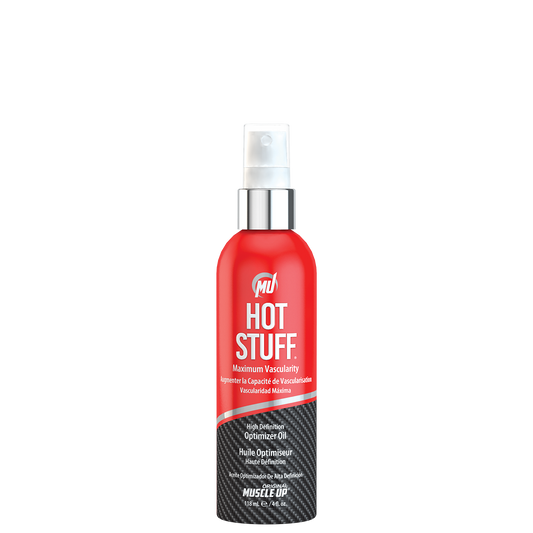 Pro Tan HOT STUFF® High Definition Grimas varžyboms tanning product, showing the container with branding and product label.
